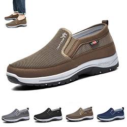 Atmungsaktive orthopädische Reise-Plimsolls, CNA Trop orthopädische Herrenschuhe, leichte, rutschfeste, Bequeme, lässige Wander-Bootsschuhe (Color : Braun, Size : 42 EU) von LOVEWLVNCL