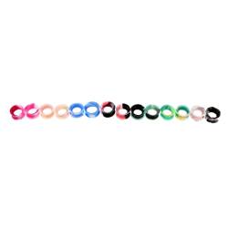 LOVIVER 7 Paar Gemischte Silikongel Ohrpiercing Tunnel Expander, Bunt 12mm von LOVIVER