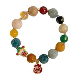 LOVIVER Bodhi-Lotus-Armband, Lotus-Handschnur-Armband, Muttertagsgeschenke, Perlenarmband für Frauen, Teenager-Mädchen, Feiertage, Stil D von LOVIVER