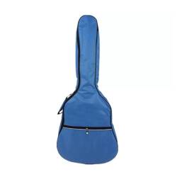 LOVIVER Gitarren-Gigbag, Gitarren-Aufbewahrungsbox, seitlicher Griff, wasserdicht, 41-Zoll-Tragetasche für Akustikgitarren, große Fronttasche mit, Blau von LOVIVER