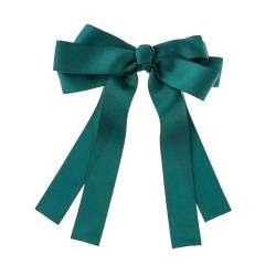 LOVIVER Haarschleifen für Damen, Haarspangen, Mädchen-Satin-Haarspangen, Kopfbedeckung, groß, mit langem Schwanz, Satin-Layered-Bowknot-Haarspange für Frauen von LOVIVER