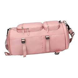 LOVIVER Sporttasche für Damen Und Herren, Sporttasche mit Schuhfach, Weekender Übernachtungstasche/Rucksack, Sporttasche für Reisen, Schwimmen, Rosa von LOVIVER