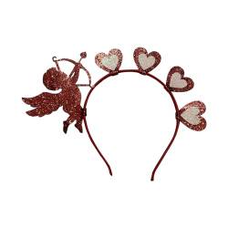 LOVIVER Valentinstag-Herz-Stirnband für Damen, Haarband, Partys, Kostüm, Damen-Haarschmuck für Karneval, Maskerade, Hochzeit von LOVIVER