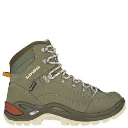 LOWA Damen Wanderschuhe Renegade GTX Mid 320945 Grey Green/Panna 41 von LOWA