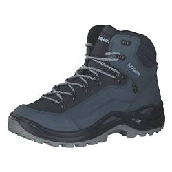 LOWA Renegade GTX MID Ws Damen Wanderstiefel Trekkingschuh Outdoor Goretex 320945 blau, Schuhgröße:39.5 EU von LOWA