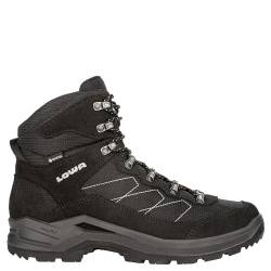 LOWA Taurus PRO GTX MID Herren Wanderstiefel Tracking Outdoor Goretex Schwarz, Schuhgröße:44 EU von LOWA