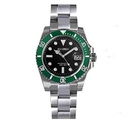 Cronos Diver L6005 Luxus Herren Uhr Saphirglas Edelstahl NH35 Armband 200 Meter Wasserdicht Tauchen Armbanduhren, grüne Lünette, modisch von LOve Peace