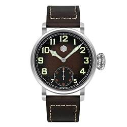 LOve Peace San Martin Vintage Pilot Seagull ST3621 Manuelle Mechanische Herrenuhr Saphirglas Wasserdicht Edelstahl Taucherarmbanduhren (with Logo) von LOve Peace