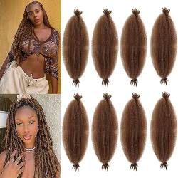 LPARMJIT Springy Afro Twist Haar 16 Zoll 8 Packungen Vorgetrennte Kinky Marley Twist Flechten Haar Für Weiche Butterfly Locs Pre-Fluffed Afro Twist Haarverlängerungen (16inch(Pack of 8), 30#) von LPARMJIT