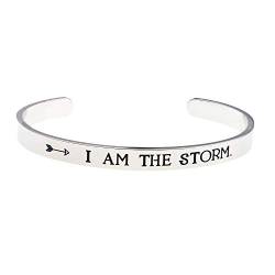 LParkin Damen Armband ich Bin der Sturm Inspiration Armband empowering schmuck für Frauen Motivating Inspirational Geschenk von LParkin