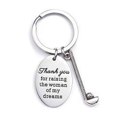 LParkin Schlüsselanhänger mit Aufschrift „Thank You for Raising The Woman of My Dreams“, Geschenk für Vater der Braut. von LParkin