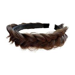 Schwarz Twist Braid Haarbänder Für Frauen Gezahnt Designer Stirnbänder Mode Kopfbedeckung Stirnband Verstellbare Zöpfe Mädchen von LQQDREX
