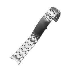 LQXHZ Herren 20mm22mm Uhrenzubehör Edelstahlarmband Kompatibel Mit Omega 007 Seamaster Planet Ocean 300m Sportarmband Armband Gürtel (Color : 9Beads-Silvery, Size : 18mm NO Logo) von LQXHZ