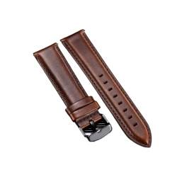 LQXHZ Schnellverschlussbänder Männer Frauen Armbänder Echtes Lederarmband 18 Mm 20 Mm 22 Mm Business-Uhrenarmband Kompatibel Mit DW-Uhrenzubehör (Color : Dark brown (black), Size : 18mm) von LQXHZ