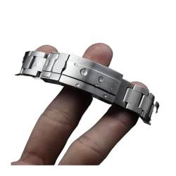 LQXHZ Uhrenarmband Kompatibel Mit Rolex SUBMARINER DAYTONA Solid Edelstahl Arc Edge Uhrenzubehör Herren Uhrenarmband Ersetzt Uhrenarmband (Color : Matte matte, Size : 20mm With Logo) von LQXHZ