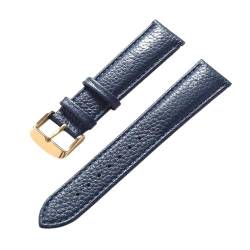 LQXHZ Uhrenarmband aus weichem Leder mit Litschi-Muster, für Herren und Damen, 16 mm, 18 mm, 20 mm, 22 mm, 16 mm, Achat von LQXHZ