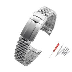 LQXHZ Uhrenarmband kompatibel mit Rolex Daytona SuBMARINER Armband aus massivem Edelstahl, Zubehör für Armbanduhren, Armband und Kette, 20mm With logo, Achat von LQXHZ