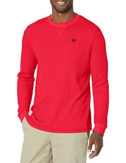 LRG Herren L 47 Bäume Thermo Henley-Hemd, Rot/Ausflug, einfarbig (Getaway Solids), 3X von LRG