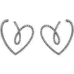 Lassic Love Ohrstecker Damen Senior Design Ohrringe für Frauen und Mädchen Geschenk für sie Ohrstecker für Mädchen, silber, Einheitsgröße von LRWEY