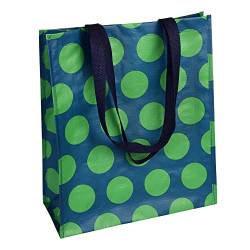LS-LebenStil Shopper Einkaufstasche Spotlight Blau Grün Recycled Strandtasche Schultertasche von LS-LebenStil