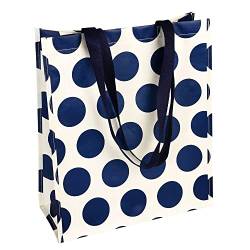 LS-LebenStil Shopper Einkaufstasche Spotlight Navy Recycled Strandtasche Schultertasche von LS-LebenStil