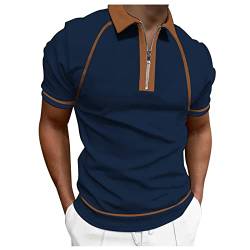 LSAltd Herren Langärmlige Poloshirts Herren Poloshirt Herren Slim Fit Weiss Harnröhren Dilatatoren Männer Blau Weiß Kariertes Hemd Herren Kochjacke Herren Mit Namen Unterziehshirt Herren V-Ausschnitt von LSAltd