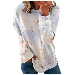 Pullover Damen Kuschelpullover Damen Longpullover Für Damen Damen Pullover Dicker Pullover Damen Winter Baumwollpullover Damen Fleece Damen Unterhemd Damen Damen Flauschig Winter Damen（2-White,5XL） von LSAltd