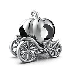 LSDesigns Kürbiswagen Charm, 925 Sterling silber, passend für Pandora Moments Armbänder - Prinzessin kutsche von LSDesigns