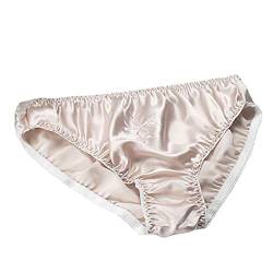Lsharon Sexy Damen-Unterwäsche aus 100 % Maulbeerseide Gr. Large-XX-Large, beige von LSHARON