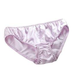 Lsharon Sexy Damen-Unterwäsche aus 100 % Maulbeerseide Gr. Medium, hellviolett von LSHARON
