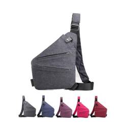 Anti Diebstahl Tasche Damen, Diebstahlsichere Reisetasche Damen, Diebstahlsichere Umhängetasche Damen, Natnestle Umhängetasche, Sicherheitstasche Damen, Sicherheitstasche Reise Damen (Grey,Left) von LSNTUU