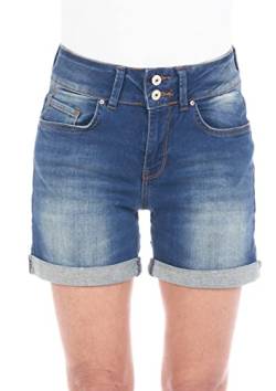 LTB Damen Shorts Becky X Kurze Jeans Hose Jeansshorts Hotpants Basic Denim Stretch Baumwolle Blau XS, Größe:XS, Farbe:Heal Wash (50356) von LTB Jeans