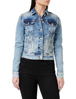 LTB Jeans Damen Dean X Jeansjacke, Blau (Akis Wash 52213), 34 (Herstellergröße: XS) von LTB Jeans