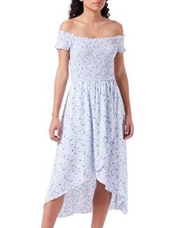 LTB Jeans Damen Folana Lässiges Kleid, Cosmic Sky White Flowers 12874, M von LTB Jeans