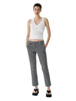 LTB Jeans Damen Freizeit-Top Lonoro aus Baumwollmischung Ärmellos mit V-Ausschnitt - Größe L in Weiß von LTB Jeans