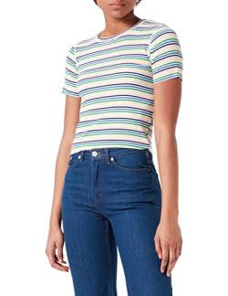 LTB Jeans Damen Hogaza Top, Colorful Stripes 5186, L von LTB Jeans