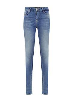 LTB Jeans Damen Jeans Amy X - Jeans Damen Skinny aus Baumwollmischung Skinny Denim Light mit Reißverschluss Hohe Taille - Blau von LTB Jeans