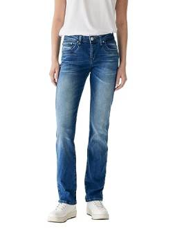 LTB Jeans Damen Jeans Vilma - Jeans Damen Straight aus Baumwollmischung Straight Denim Mittel mit Reißverschluss Mittlere Taille - Blau von LTB Jeans