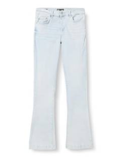 LTB Jeans Damen Jeanshose Fallon - Jeans Damen mit Reißverschluss und einfachen 5 Taschen, Flacher Vorderseite und mittlerer Taille aus Baumwollmischung - Hell Blau Größe 34/30 von LTB Jeans