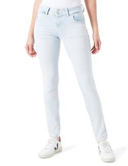 LTB Jeans Damen Jeanshose Molly M - Jeans Damen mit Reißverschluss und einfachen 5 Taschen, Flacher Vorderseite und mittlerer Taille aus Baumwollmischung - Hell Blau Größe 29/30 von LTB Jeans