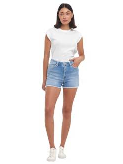 LTB Jeans Damen Jeansshorts Carola - Hotpants mit Reißverschluss und mittlerer Taille hergestellt aus Einer Baumwollmischung - Größe S in der Farbe Blau von LTB Jeans