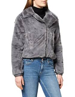 LTB Jeans Damen Lopado Aufwärm-Jacke, Quicksilver 12588, XXL von LTB Jeans