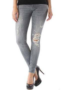 LTB Jeans Damen MINA Skinny Jeans, Grau (Anthea Wash 51263), W25/L30 von LTB Jeans