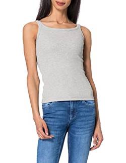 LTB Jeans Damen Retane Trägershirt/Cami Shirt, Grey Mel 203, XL von LTB Jeans