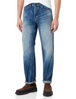 LTB Jeans Herren Jeans Vernon - Jeans Herren Locker aus Baumwollmischung Gerade Denim Mittel mit Knopfleiste Mittlere Taille - Blau von LTB Jeans