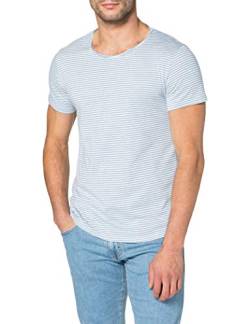 LTB Jeans Herren Remibo T-Shirt, Indigo Raw Stripe 1188, XL von LTB Jeans