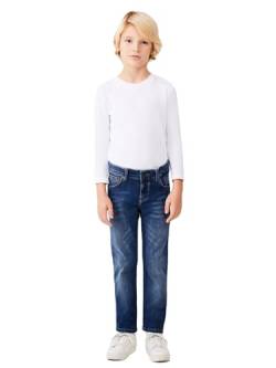 LTB Jeans Jungen-Jeanshosen Rafiel B Gerade Mittlere Taille mit Reißverschluss in Mittelblau - Größe 152CM von LTB Jeans