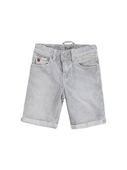 LTB Jeans Jungen Lance B Jeans-Shorts, Bleach Line Wash 53708, 122 von LTB Jeans