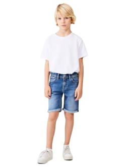 LTB Jeans Shorts für Jungen Lance B Bermudas Slim Mittlere Taille mit Reißverschluss in Blau aus Baumwollmischung - Größe 128CM von LTB Jeans