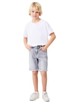 LTB Jeans Shorts für Jungen Lance B Bermudas Slim Mittlere Taille mit Reißverschluss in Grau aus Baumwollmischung - Größe 146CM von LTB Jeans